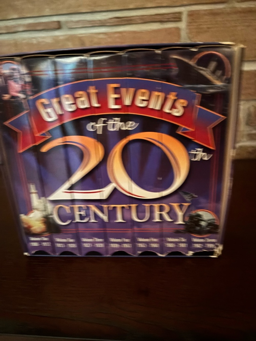 Great Events of the 20th Century Party Banner - Purple